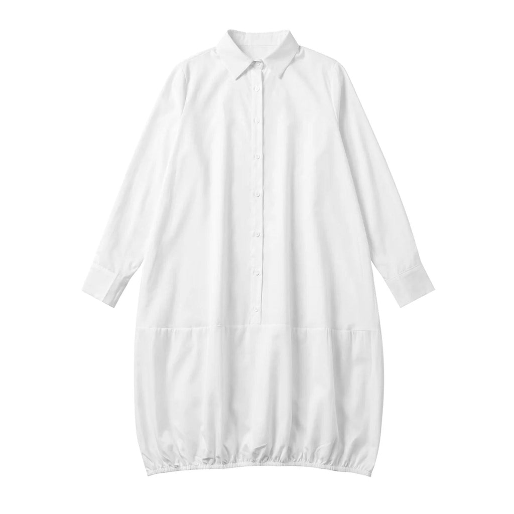Lněné midi šaty s knoflíky