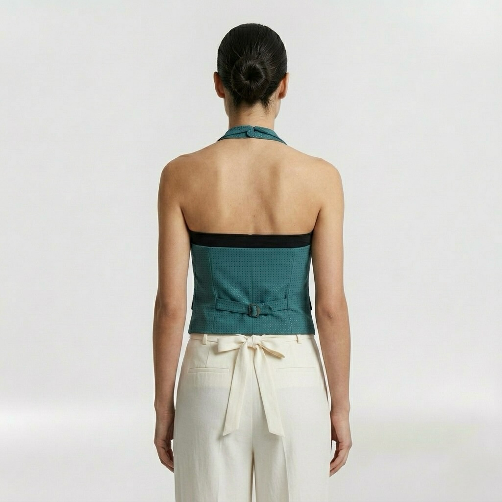 Vypasovaný halter top