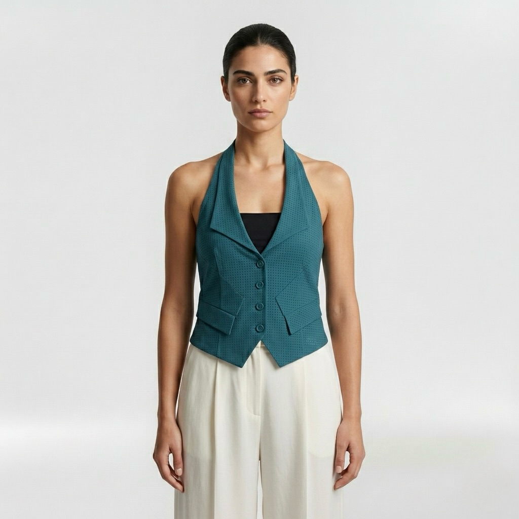 Vypasovaný halter top