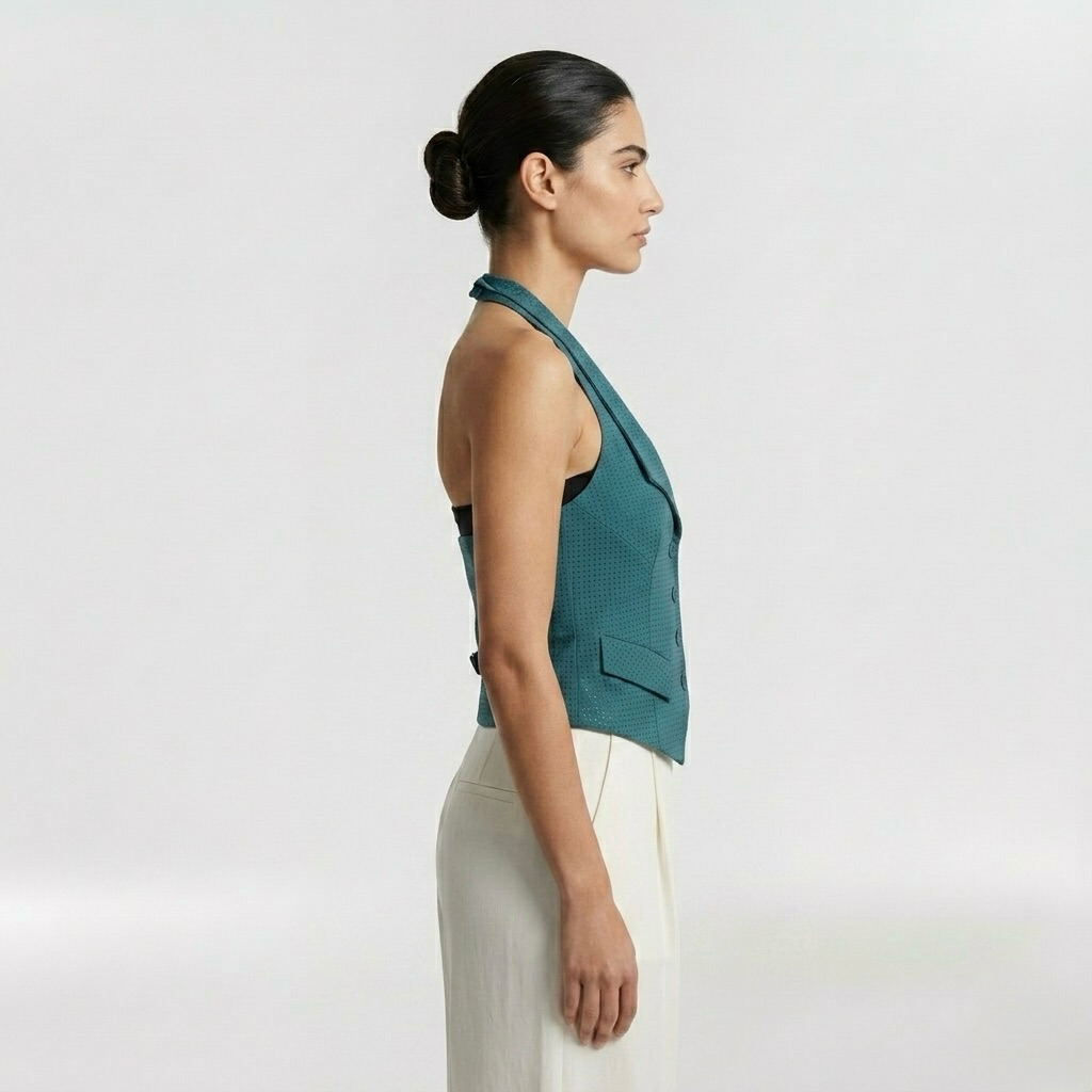 Vypasovaný halter top