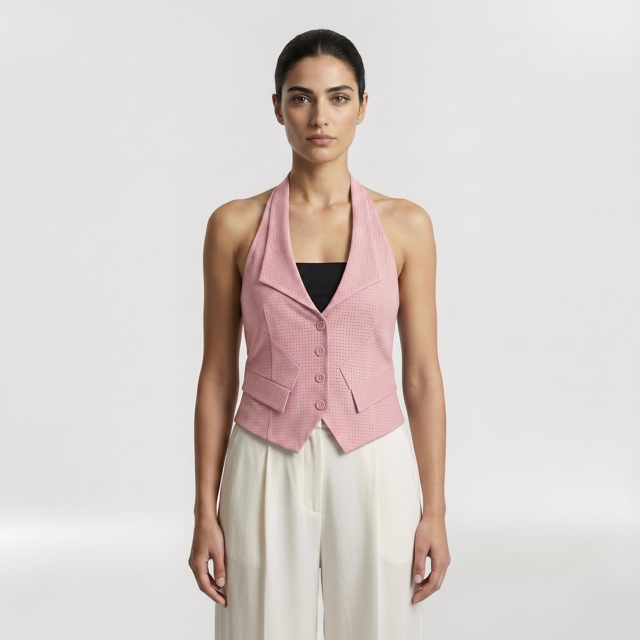 Vypasovaný halter top