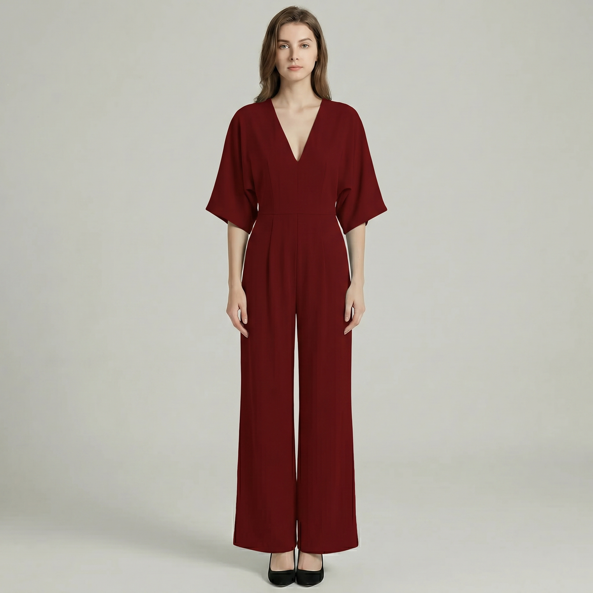 Kimono rukáv V-krk overal
