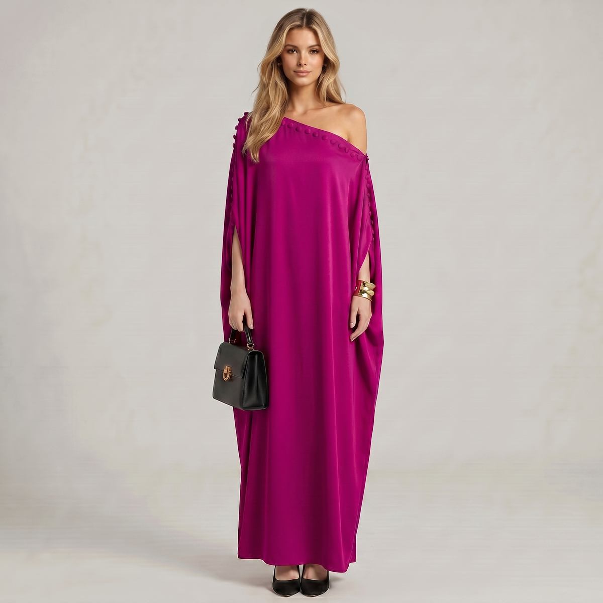 Proudící Kaftan Maxi Šaty