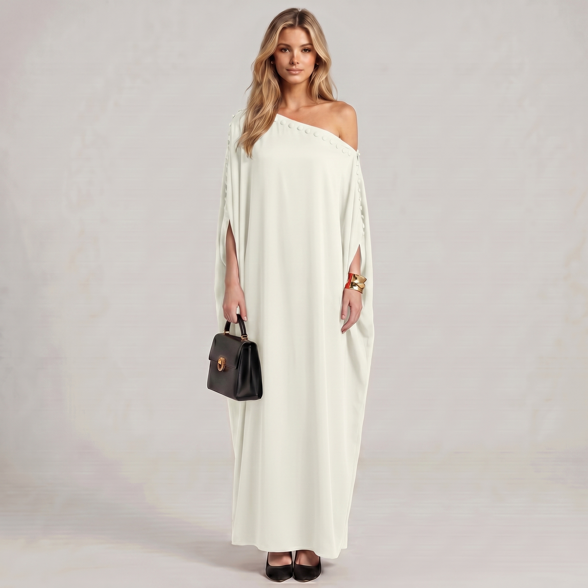 Proudící Kaftan Maxi Šaty