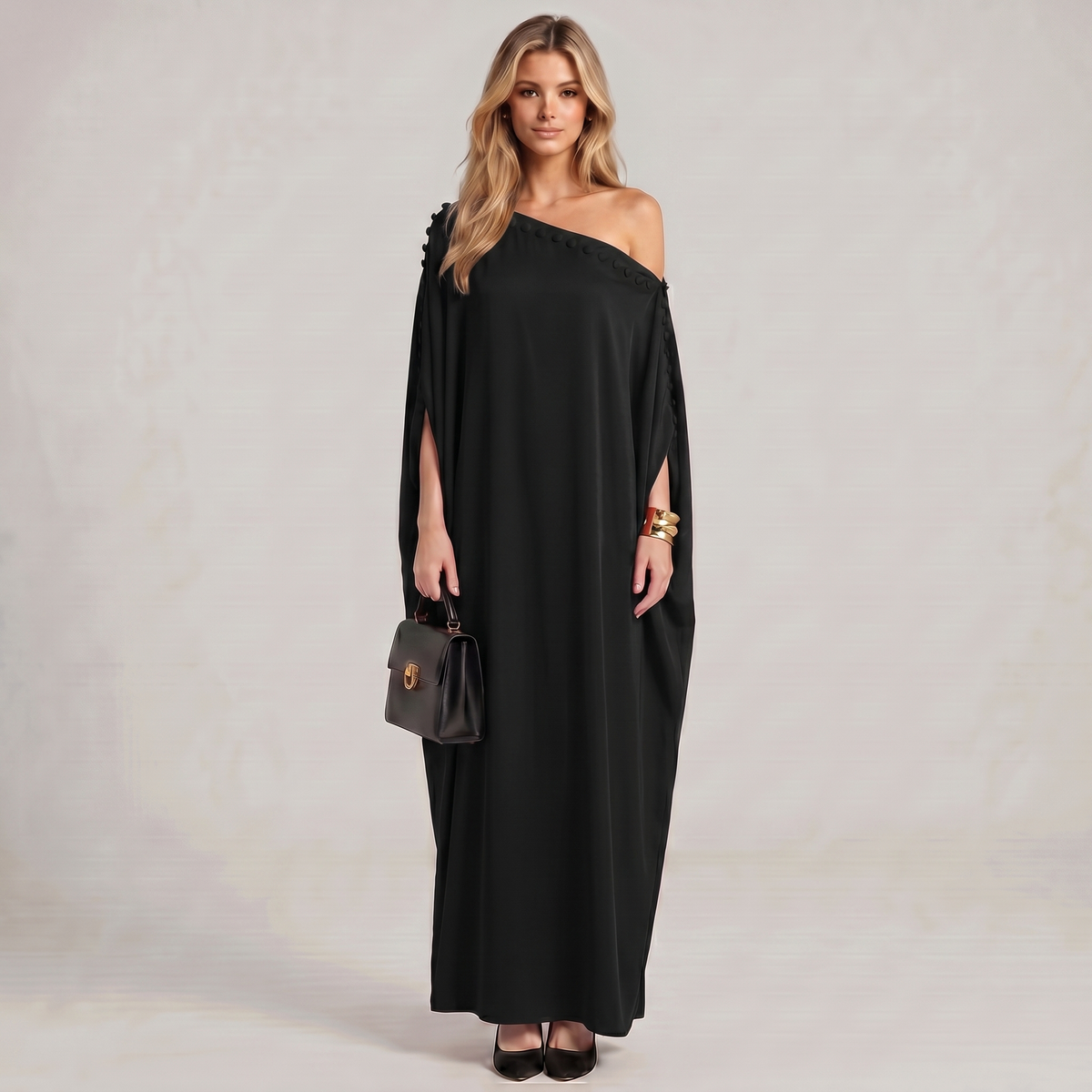 Proudící Kaftan Maxi Šaty